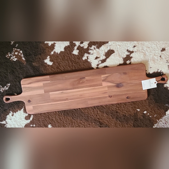 Hearth & Hand with Magnolia Large Wood Paddle Serve Board with Handles - Picture 4 of 5